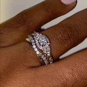 7 years old White Gold Diamond Bridal Set